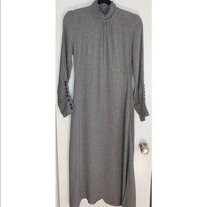 Zara Mock Neck Long Dress. Size Small.